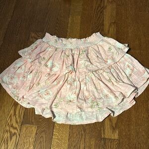 Love Shack Fancy BNWT Ruffle Mimi Skirt, Ballet Pink, Size P!